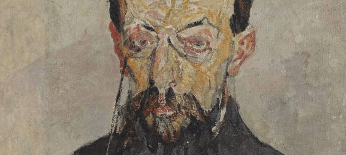Painted portrait of Georges Polti by Mela Muter